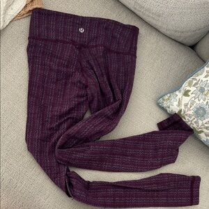 lululemon athletica Purple Marled High-Rise Leggings